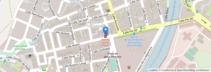 Mapa de ubicacion de Norma Suárez Hurlé en Испания, Región De Murcia, Región De Murcia, Campo De Cartagena Y Mar Menor, Cartagena.