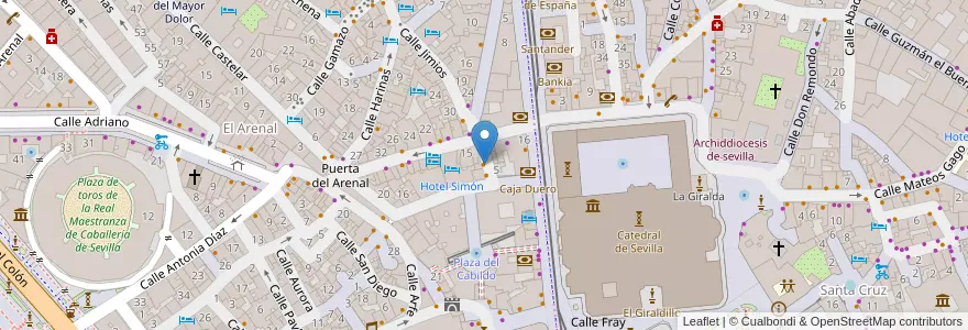 Mapa de ubicacion de Nos vemos en el ajolí en Spanien, Andalusien, Sevilla, Sevilla.