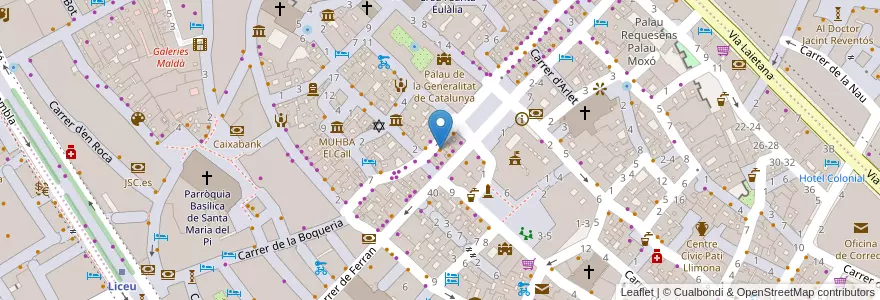 Mapa de ubicacion de nostrum en إسبانيا, كتالونيا, برشلونة, بارسلونس, Barcelona.