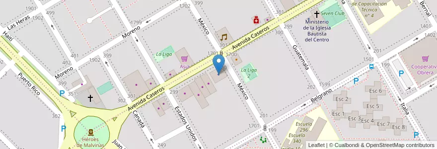 Mapa de ubicacion de Noticias de la Costa en 아르헨티나, 리오네그로주, Departamento Adolfo Alsina, Viedma, Viedma.