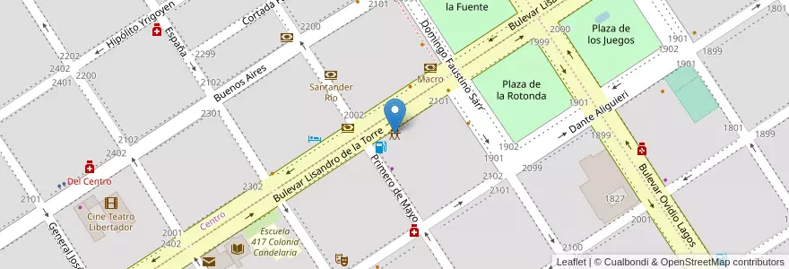 Mapa de ubicacion de Notuel en 阿根廷, Santa Fe, Departamento Caseros, Municipio De Casilda, Casilda.