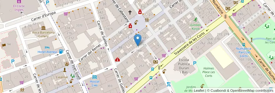 Mapa de ubicacion de Nou Cant · So Studi en Испания, Каталония, Барселона, Барселонес, Барселона.
