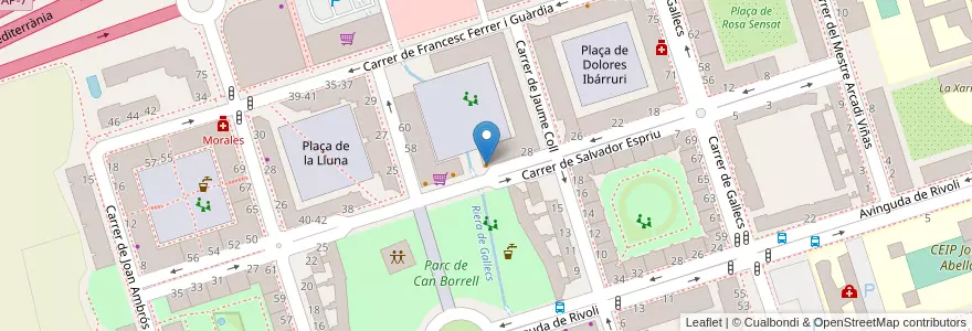 Mapa de ubicacion de Nou Capriccio en スペイン, カタルーニャ州, Barcelona, バリェス・オリエンタル, Mollet Del Vallès.