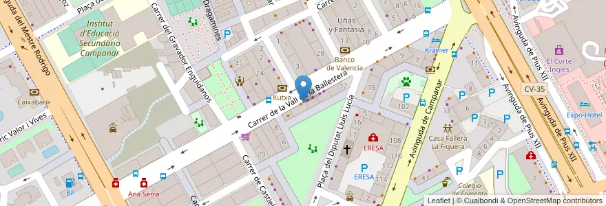 Mapa de ubicacion de Nou Dent en スペイン, バレンシア州, València / Valencia, Comarca De València, València.
