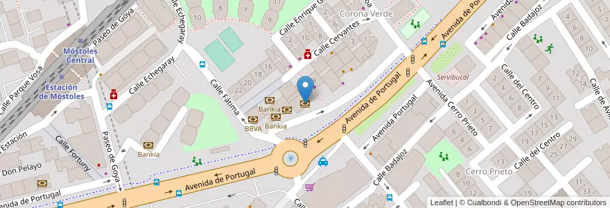 Mapa de ubicacion de Novanca en Испания, Мадрид, Мадрид, Área Metropolitana De Madrid Y Corredor Del Henares, Móstoles.
