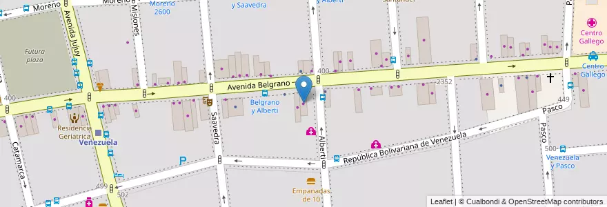 Mapa de ubicacion de Novistyl Diseños, Balvanera en 아르헨티나, Ciudad Autónoma De Buenos Aires, Comuna 3, 부에노스아이레스.