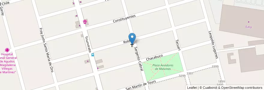 Mapa de ubicacion de Ntra. Señora de Loreto en Arjantin, Buenos Aires, Partido De Tigre, Don Torcuato.