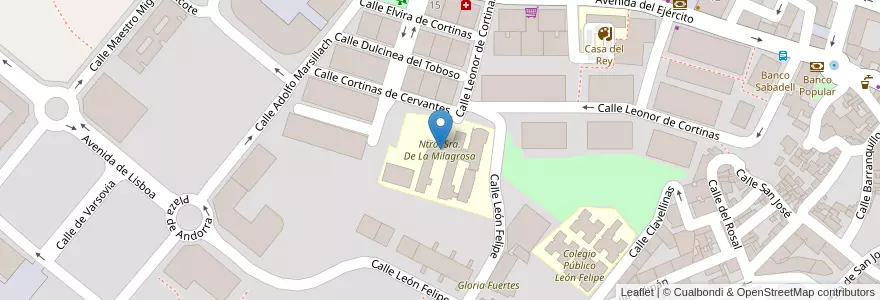 Mapa de ubicacion de Ntra. Sra. De La Milagrosa en Испания, Мадрид, Мадрид, Cuenca Del Henares, Arganda Del Rey.