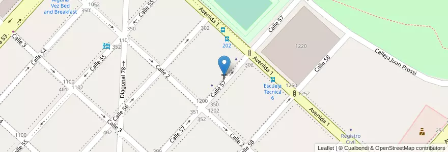 Mapa de ubicacion de Ntra. Sra. del Valle, Casco Urbano en アルゼンチン, ブエノスアイレス州, Partido De La Plata, La Plata.