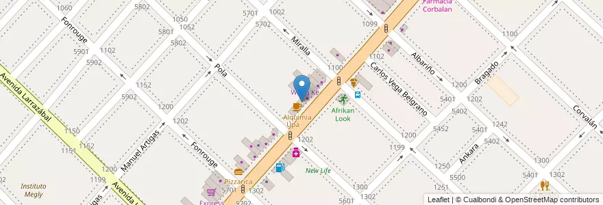 Mapa de ubicacion de Nubecita, Mataderos en アルゼンチン, Ciudad Autónoma De Buenos Aires, Comuna 9, ブエノスアイレス.