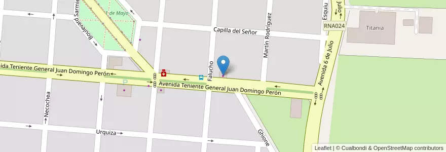 Mapa de ubicacion de Nubil Ispiga en Argentina, Buenos Aires, Partido De Campana.