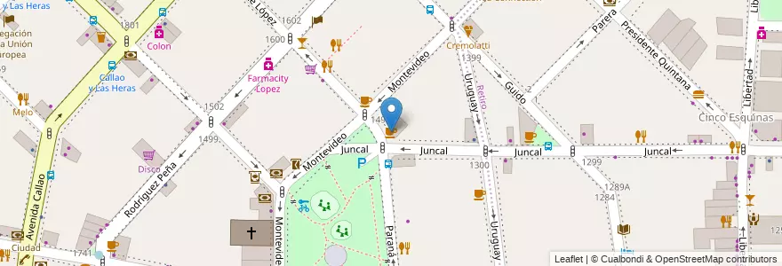 Mapa de ubicacion de Nucha, Recoleta en Argentine, Ciudad Autónoma De Buenos Aires, Comuna 2, Comuna 1, Buenos Aires.