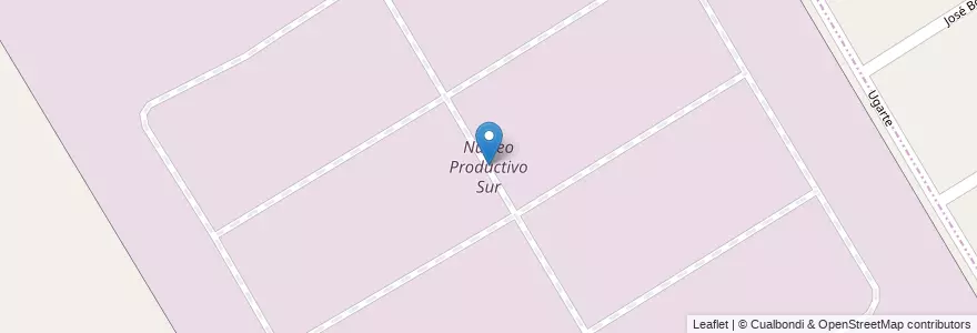 Mapa de ubicacion de Núcleo Productivo Sur en Arjantin, Buenos Aires, Partido De Presidente Perón.