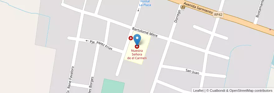 Mapa de ubicacion de Nuestra Señora de el Carmen en الأرجنتين, Jujuy, Departamento El Carmen, Municipio De El Carmen, El Carmen.