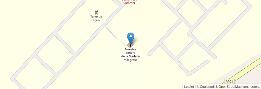 Mapa de ubicacion de Nuestra Señora de la Medalla milagrosa en 阿根廷, 布宜诺斯艾利斯省, Partido De General Rodríguez.
