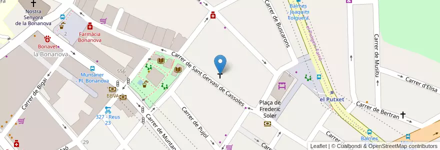 Mapa de ubicacion de Nuestra Señora de las Mercedes en 西班牙, Catalunya, Barcelona, Barcelonès, Barcelona.