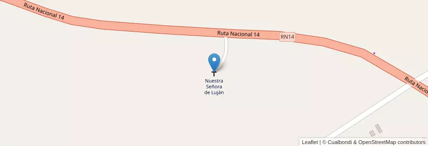 Mapa de ubicacion de Nuestra Señora de Luján en الأرجنتين, Misiones, Departamento Leandro N. Alem, Municipio De Cerro Azul.