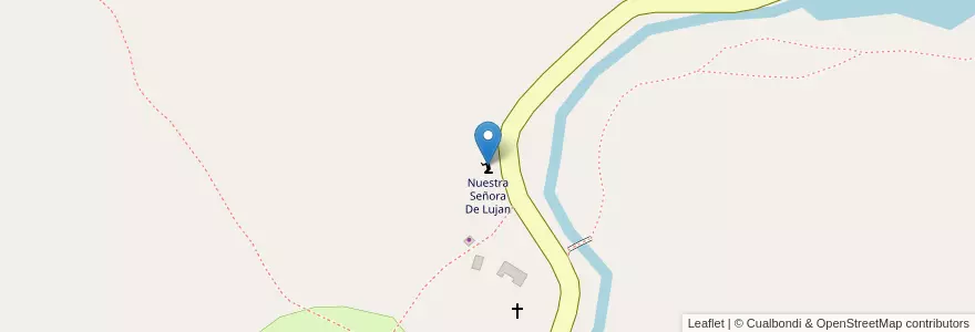 Mapa de ubicacion de Nuestra Señora De Lujan en Argentina, Chile, Wilayah Santa Cruz, Lago Argentino.