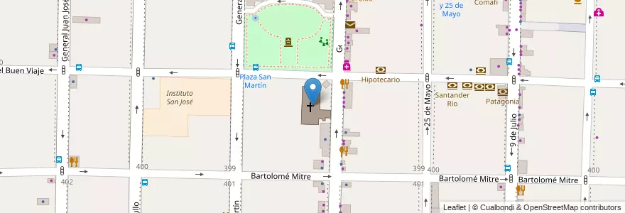 Mapa de ubicacion de Nuestra Señora del Buen Viaje en Argentinië, Buenos Aires, Partido De Morón, Morón.