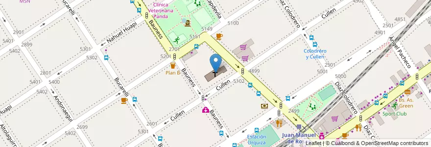 Mapa de ubicacion de Nuestra Señora del Carmen, Villa Urquiza en Argentine, Ciudad Autónoma De Buenos Aires, Comuna 12, Buenos Aires.
