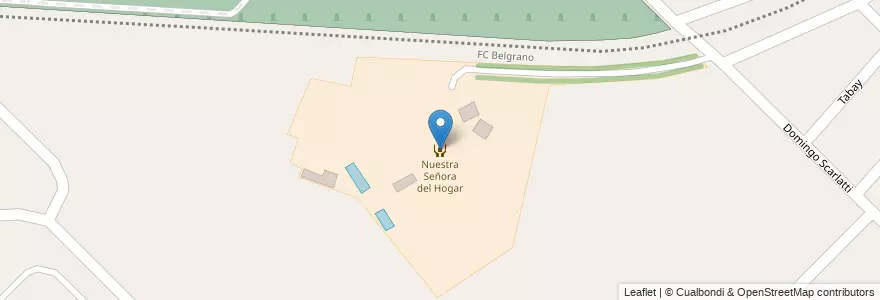 Mapa de ubicacion de Nuestra Señora del Hogar en 阿根廷, 布宜诺斯艾利斯省, Partido De La Matanza, González Catán.