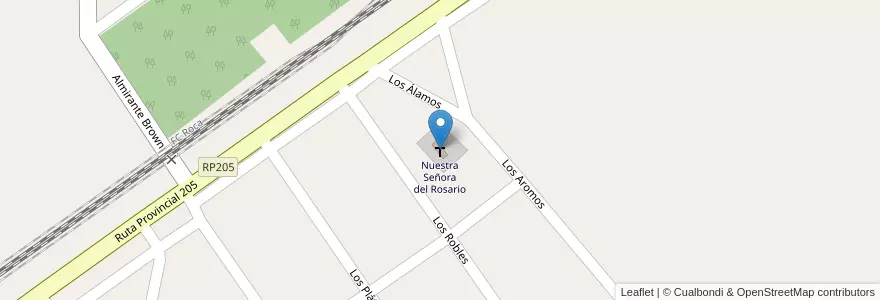 Mapa de ubicacion de Nuestra Señora del Rosario en アルゼンチン, ブエノスアイレス州, Partido De Cañuelas.