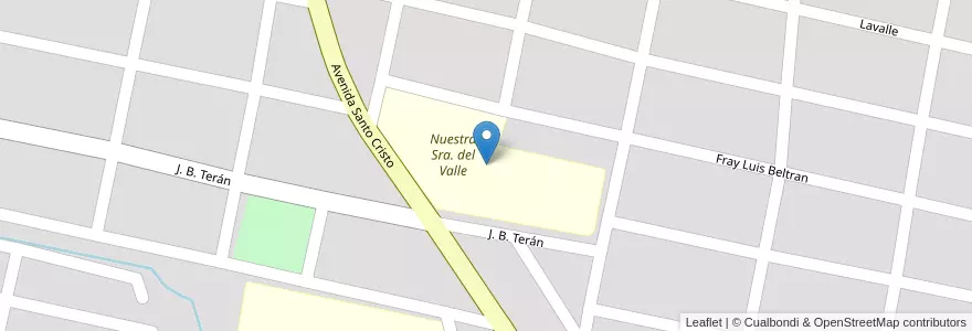 Mapa de ubicacion de Nuestra Sra. del Valle en アルゼンチン, トゥクマン州, Departamento Cruz Alta, Banda Del Río Salí.