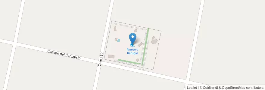 Mapa de ubicacion de Nuestro Refugio en 阿根廷, 恩特雷里奥斯省, Departamento Gualeguay, Distrito Cuchilla, Gualeguay.