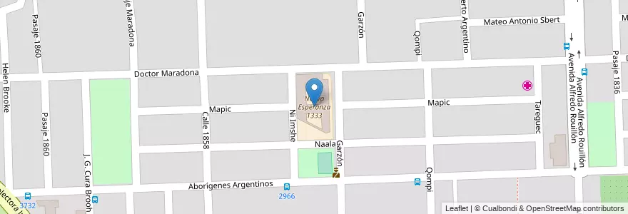 Mapa de ubicacion de Nueva Esperanza 1333 en Argentina, Santa Fe, Departamento Rosario, Municipio De Rosario, Rosario.