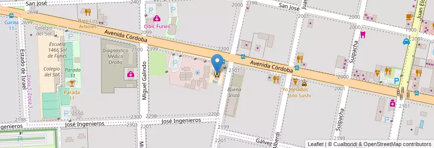 Mapa de ubicacion de Nueva Esperanza en 아르헨티나, Santa Fe, Departamento Rosario, Municipio De Funes, Funes.