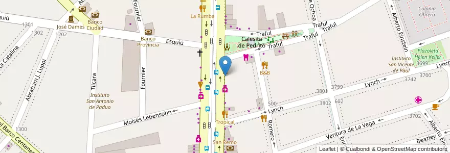 Mapa de ubicacion de Nueva Latina, Nueva Pompeya en アルゼンチン, Ciudad Autónoma De Buenos Aires, Comuna 4, ブエノスアイレス.