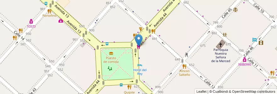 Mapa de ubicacion de Nueva Odontologia Paso, Casco Urbano en Argentinië, Buenos Aires, Partido De La Plata, La Plata.