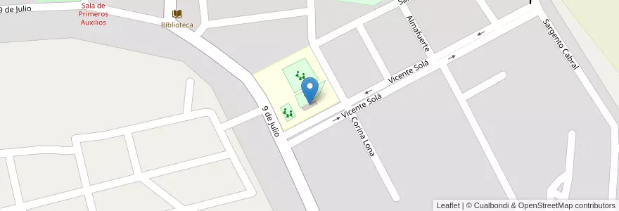 Mapa de ubicacion de Nuevas salas de jardín 4065 y oficinas administrativas. en Arjantin, Salta, General Güemes, Municipio De Campo Santo.