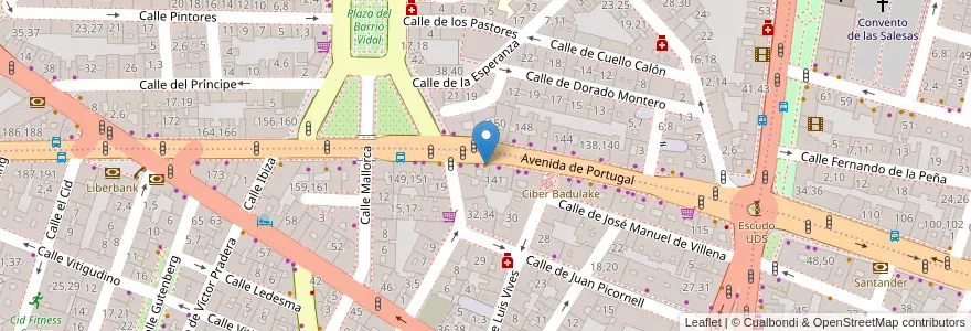 Mapa de ubicacion de Nuevo en Spagna, Castilla Y León, Salamanca, Campo De Salamanca, Salamanca.