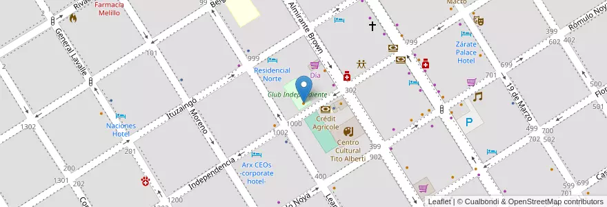 Mapa de ubicacion de Nuevo Afiche en Argentinië, Buenos Aires, Partido De Zárate.