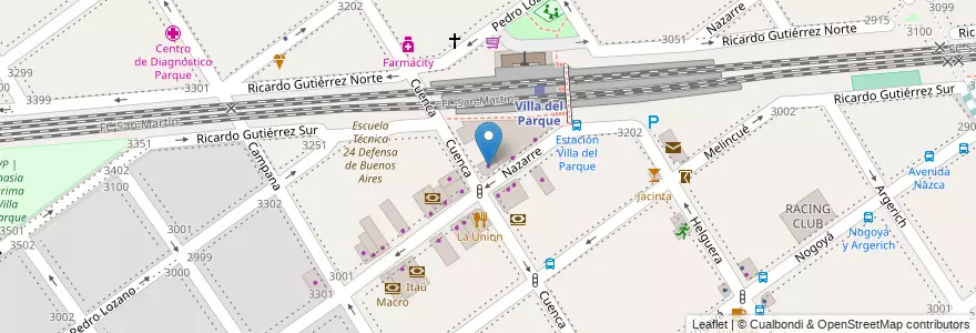 Mapa de ubicacion de Nuevo Baires Colors, Villa del Parque en Argentina, Autonomous City Of Buenos Aires, Autonomous City Of Buenos Aires, Comuna 11.