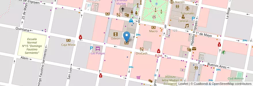 Mapa de ubicacion de Nuevo Banco de Entre Ríos en アルゼンチン, エントレ・リオス州, Departamento Concordia, Distrito Suburbios, Concordia, Concordia.