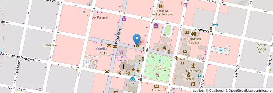 Mapa de ubicacion de Nuevo Banco de Entre Ríos en الأرجنتين, إنتري ريوس, Departamento Concordia, Distrito Suburbios, Concordia, Concordia.
