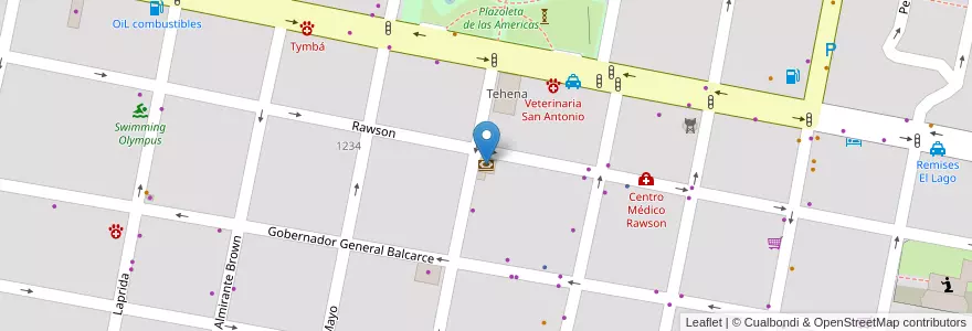 Mapa de ubicacion de Nuevo Banco de Entre Ríos S.A. en Arjantin, Entre Ríos, Departamento Concordia, Distrito Suburbios, Concordia, Concordia.