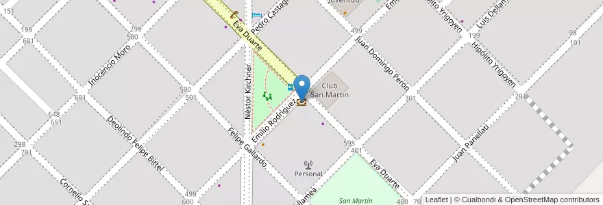 Mapa de ubicacion de Nuevo Banco Del Chaco en Аргентина, Чако, Departamento Primero De Mayo, Municipio De Margarita Belén, Margarita Belén.