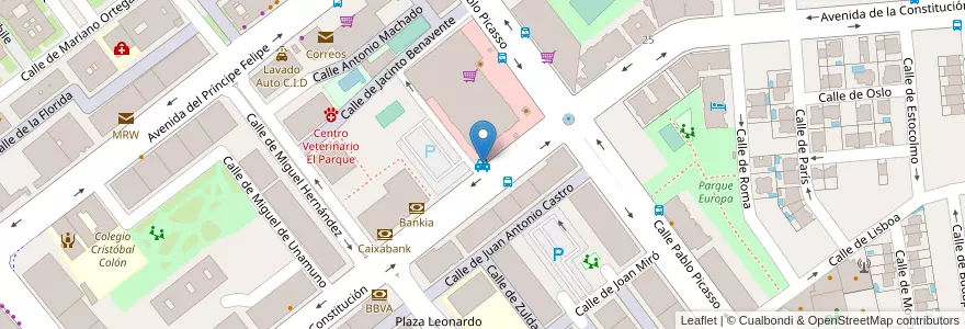 Mapa de ubicacion de Nuevo Centro en Spanien, Kastilien-La Mancha, Toledo, Talavera, Talavera De La Reina.