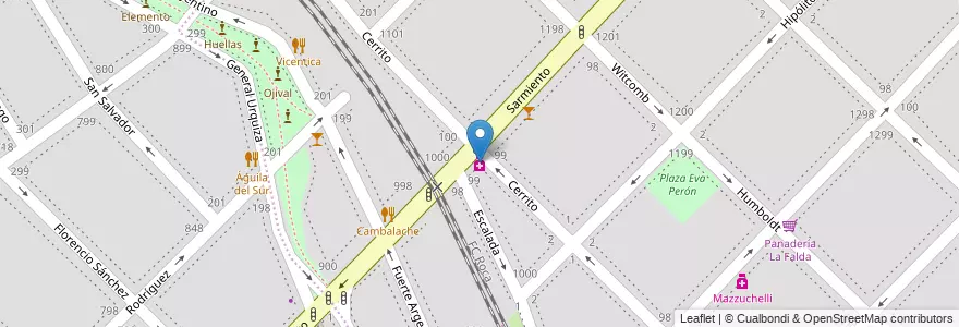 Mapa de ubicacion de Nuevo Centro en Arjantin, Buenos Aires, Partido De Bahía Blanca, Bahía Blanca.