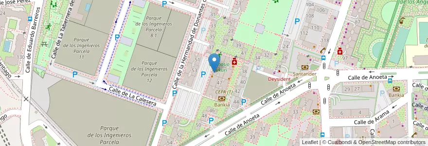 Mapa de ubicacion de Nuevo Liceo en Spagna, Comunidad De Madrid, Comunidad De Madrid, Área Metropolitana De Madrid Y Corredor Del Henares, Madrid.