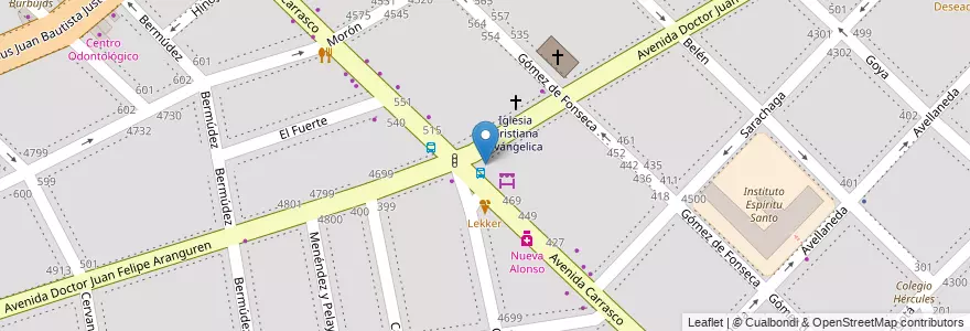 Mapa de ubicacion de Nuevo Madryn, Velez Sarsfield en Argentina, Ciudad Autónoma De Buenos Aires, Buenos Aires, Comuna 10.