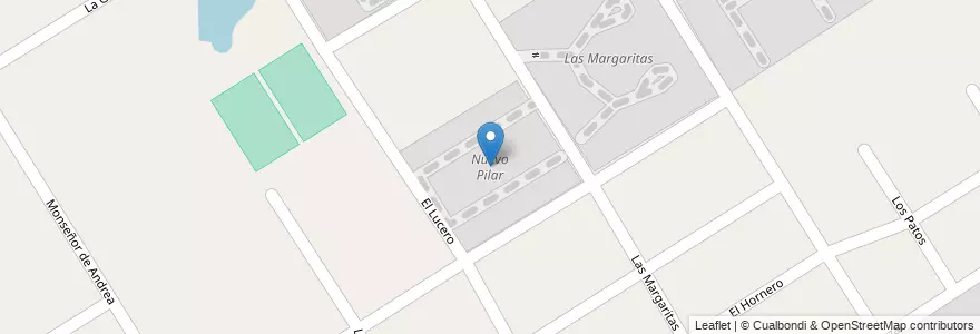 Mapa de ubicacion de Nuevo Pilar en Argentinië, Buenos Aires, Partido Del Pilar, Pilar.
