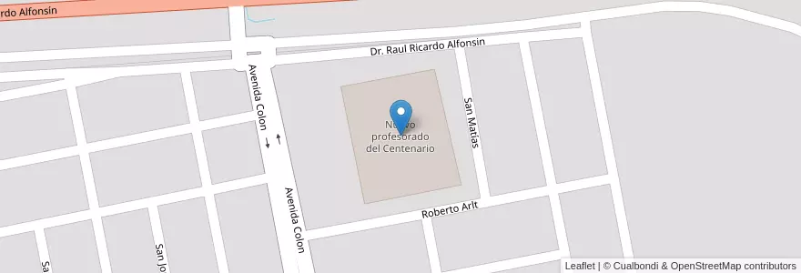 Mapa de ubicacion de Nuevo profesorado del Centenario en Argentina, Santiago Del Estero, Departamento Capital, Santiago Del Estero.