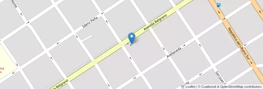 Mapa de ubicacion de NUMA Inmobiliaria en Arjantin, Santiago Del Estero, Departamento Banda, La Banda.