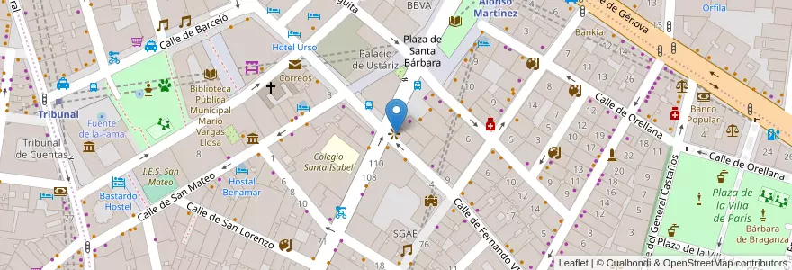 Mapa de ubicacion de Number 16 en 西班牙, Comunidad De Madrid, Comunidad De Madrid, Área Metropolitana De Madrid Y Corredor Del Henares, Madrid.
