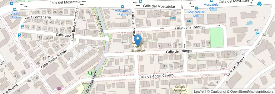 Mapa de ubicacion de Numont School (Británico) en Испания, Мадрид, Мадрид, Área Metropolitana De Madrid Y Corredor Del Henares, Мадрид.