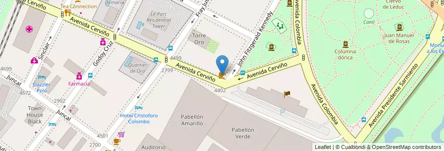 Mapa de ubicacion de Nuncha, Palermo en 阿根廷, Ciudad Autónoma De Buenos Aires, 布宜诺斯艾利斯, Comuna 14.